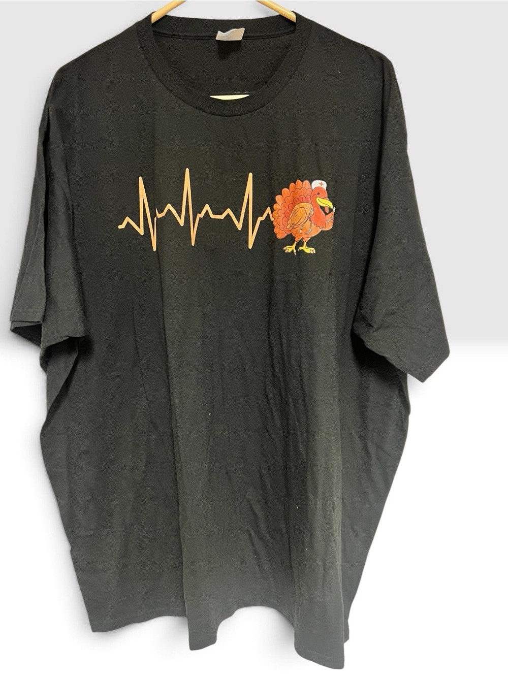 Thanksgiving Medical Novelty T-Shirt Black Size 4X New